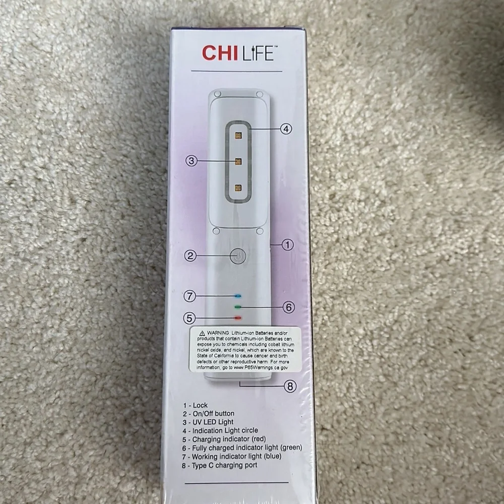NWT Chi Life Hand Held UV Liffey Wand. - Picture 3 of 5